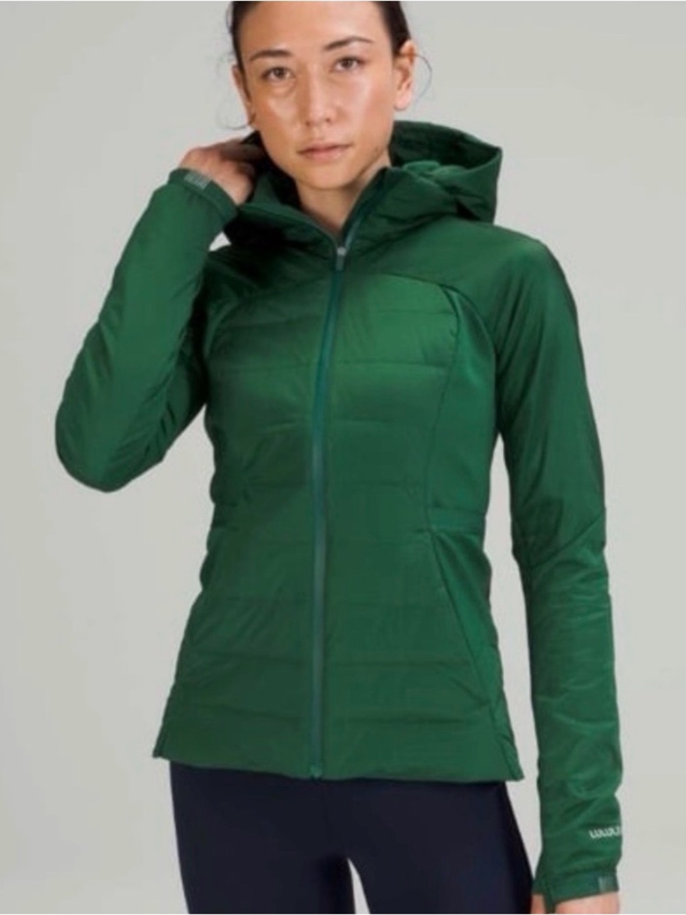 Lululemon Down for It All Jacket Everglade Green Size 12